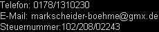 Bild mit Telefon, E-Mail, SteuerID